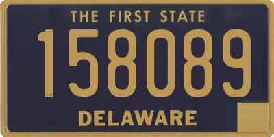 DE license plate 158089