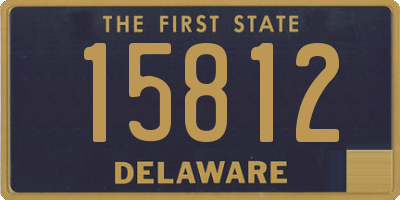 DE license plate 15812