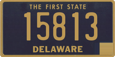 DE license plate 15813