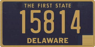 DE license plate 15814