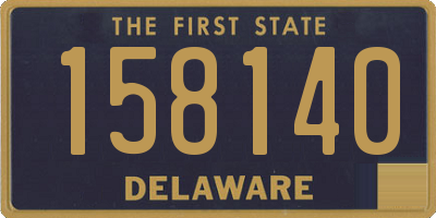 DE license plate 158140