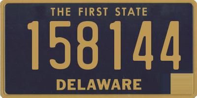 DE license plate 158144