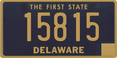 DE license plate 15815