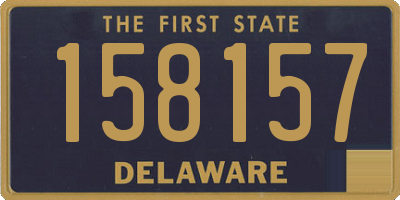 DE license plate 158157