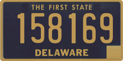 DE license plate 158169