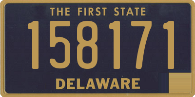 DE license plate 158171