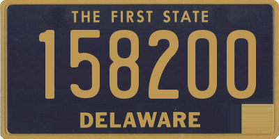 DE license plate 158200