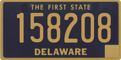 DE license plate 158208