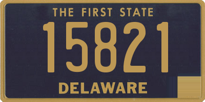 DE license plate 15821