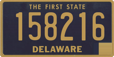 DE license plate 158216