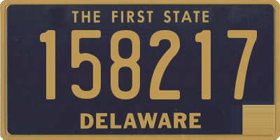 DE license plate 158217