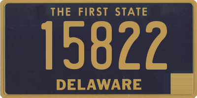 DE license plate 15822