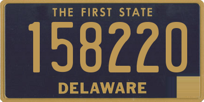 DE license plate 158220