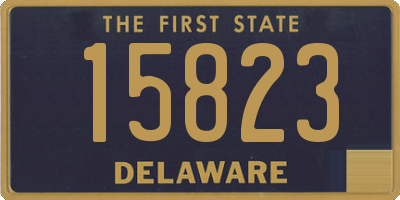 DE license plate 15823