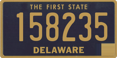 DE license plate 158235