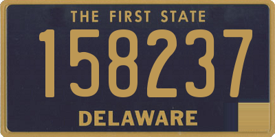 DE license plate 158237