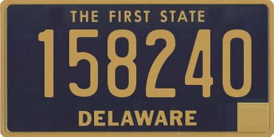 DE license plate 158240