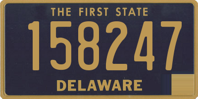 DE license plate 158247