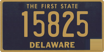 DE license plate 15825