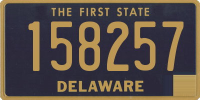 DE license plate 158257