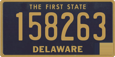 DE license plate 158263