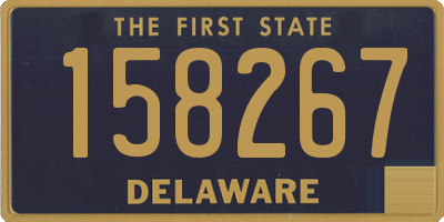 DE license plate 158267