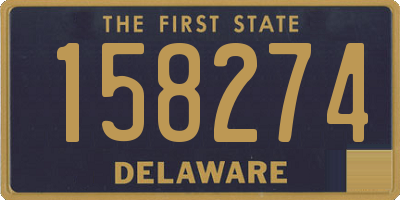 DE license plate 158274