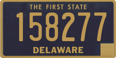 DE license plate 158277