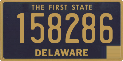 DE license plate 158286