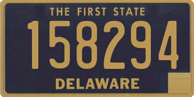 DE license plate 158294