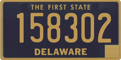 DE license plate 158302