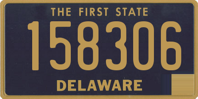 DE license plate 158306