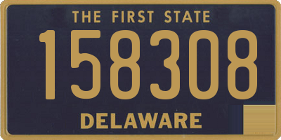 DE license plate 158308