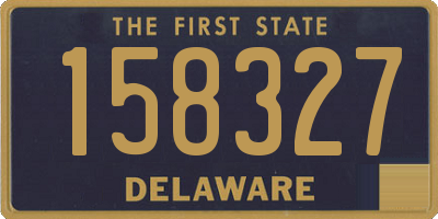 DE license plate 158327