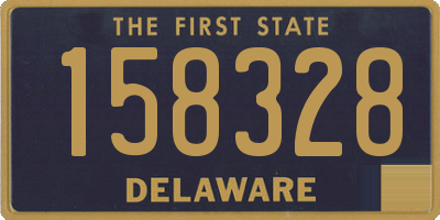 DE license plate 158328