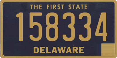 DE license plate 158334