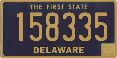 DE license plate 158335