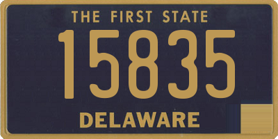 DE license plate 15835