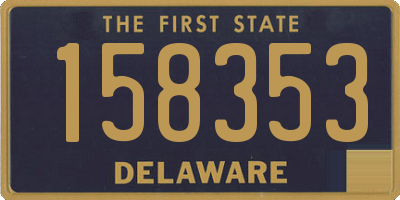 DE license plate 158353