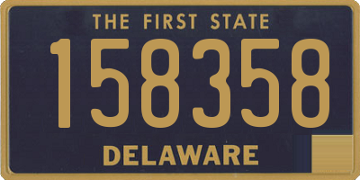 DE license plate 158358