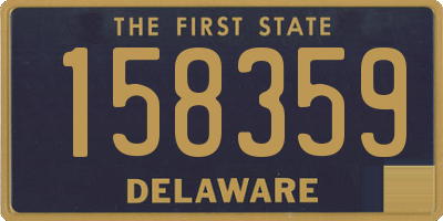 DE license plate 158359