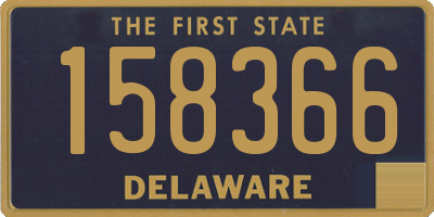 DE license plate 158366