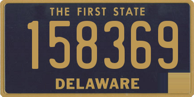 DE license plate 158369