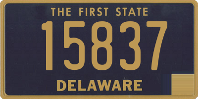 DE license plate 15837