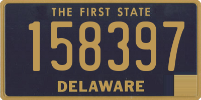 DE license plate 158397