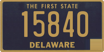 DE license plate 15840