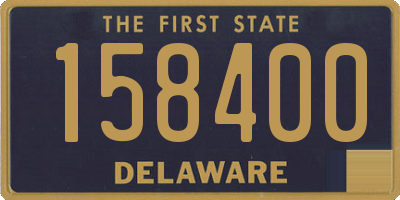 DE license plate 158400