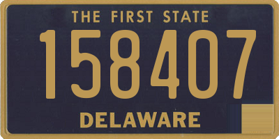 DE license plate 158407