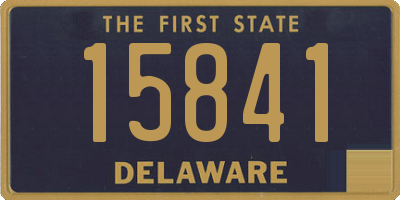 DE license plate 15841