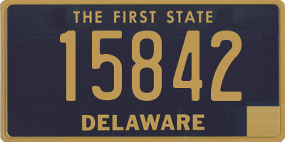 DE license plate 15842